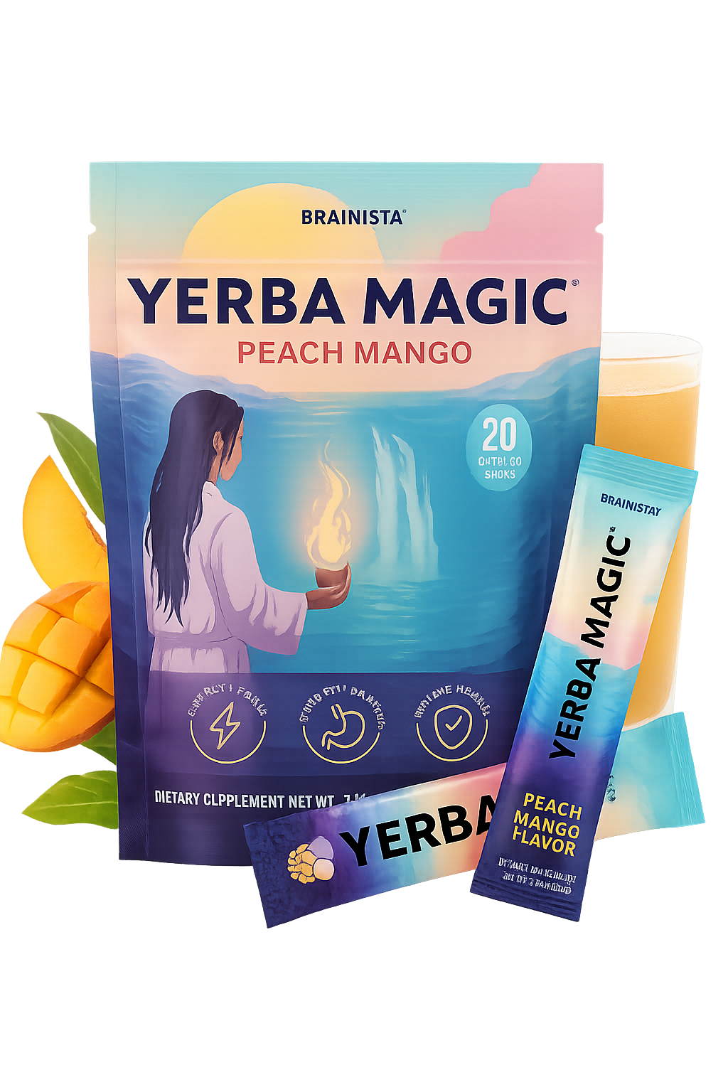 Yerba Mate Instant Tea Powder | Peach Mango